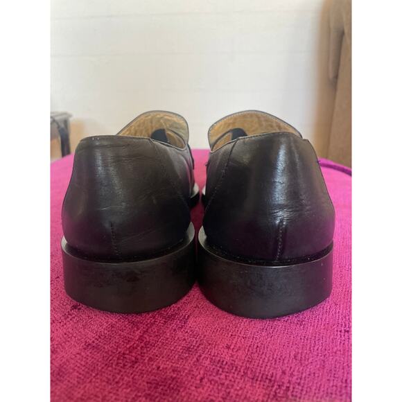VERSACE Men\'s Black Loafer Medusa Shoes Leather Casual Luxury Size 44 10 - 10.5 main image 9